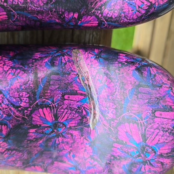 Dansko Purple Pink Colorful Butterfly Hospital Nurse Clogs 39 8.5-9 - Picture 3 of 5